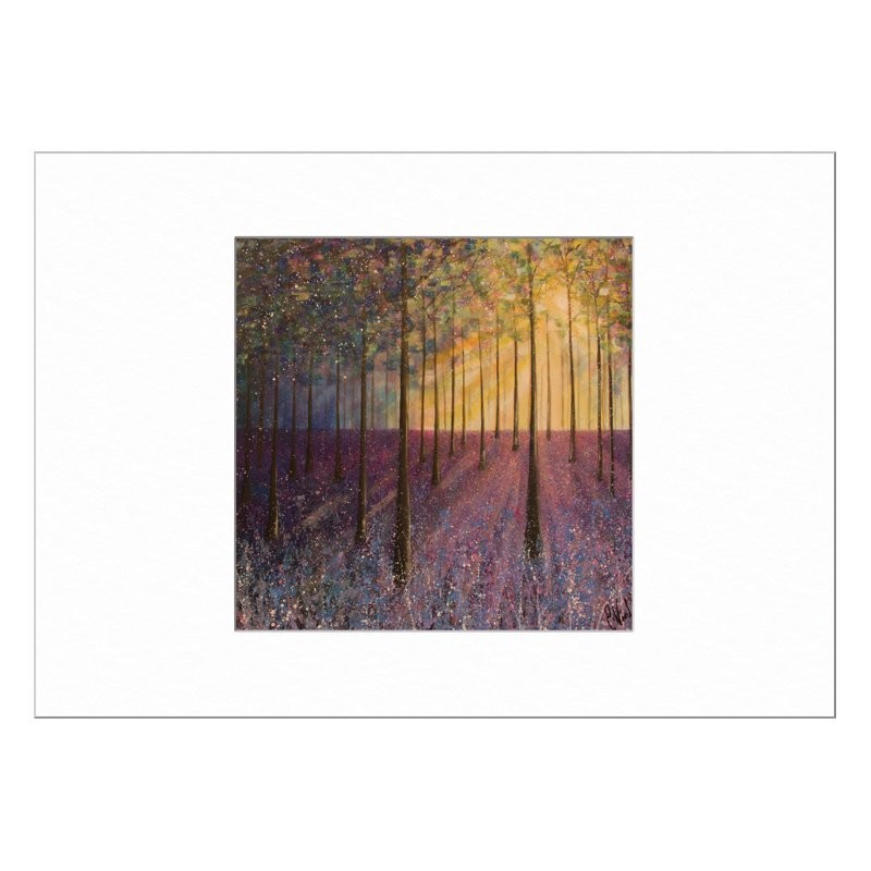 Bluebell Woods Limited Edition Print with Mount